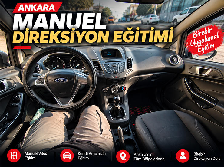 Ankara manuel direksiyon eğitimi için manuel vites eğitim aracı