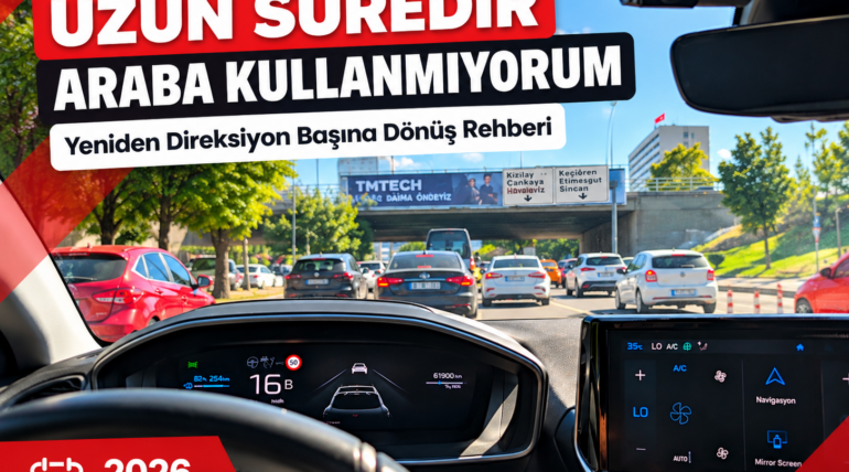 Uzun süredir araba kullanmıyorum diyen sürücüler için direksiyon eğitimi rehberi